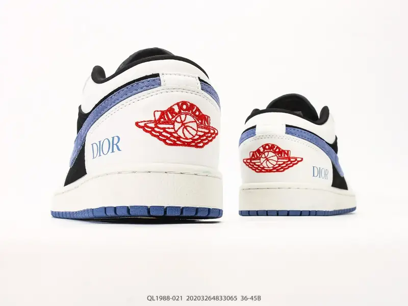 Air Jordan Zapatillas casuales Retro Caña Baja Patchwork QL1988 #20203264833065